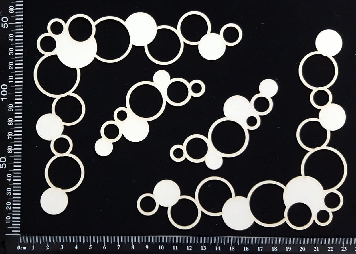 Bubble Corners - B - White Chipboard