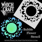 Bubble Flower - Stencil - 200mm x 200mm