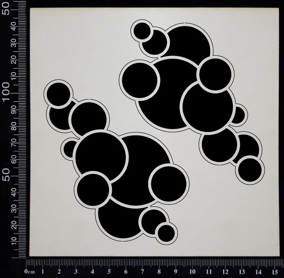 Bubble Mesh Set - Small - White Chipboard