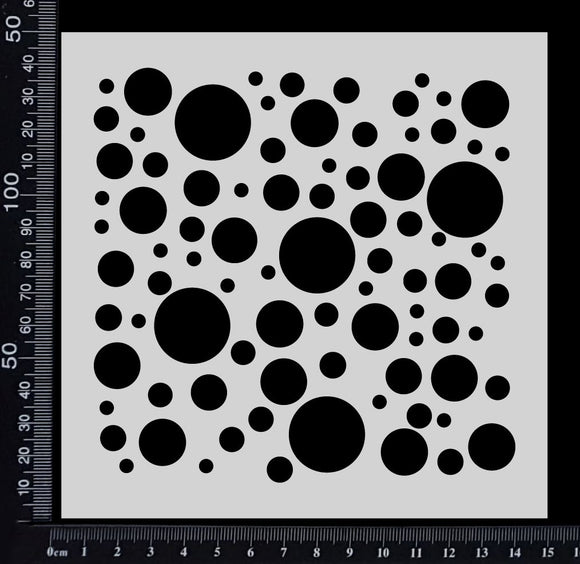 Bubbles - Stencil - 150mm x 150mm