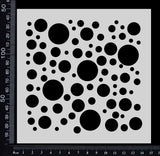 Bubbles - Stencil - 150mm x 150mm