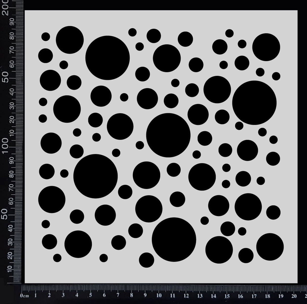 Bubbles - Stencil - 200mm x 200mm