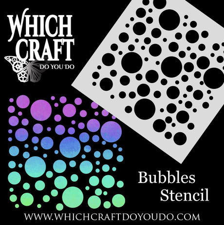 Bubbles - Stencil - 100mm x 100mm