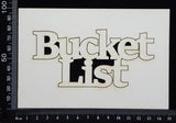 Bucket List - White Chipboard