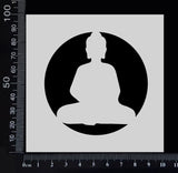 Buddha - A - Stencil - 100mm x 100mm