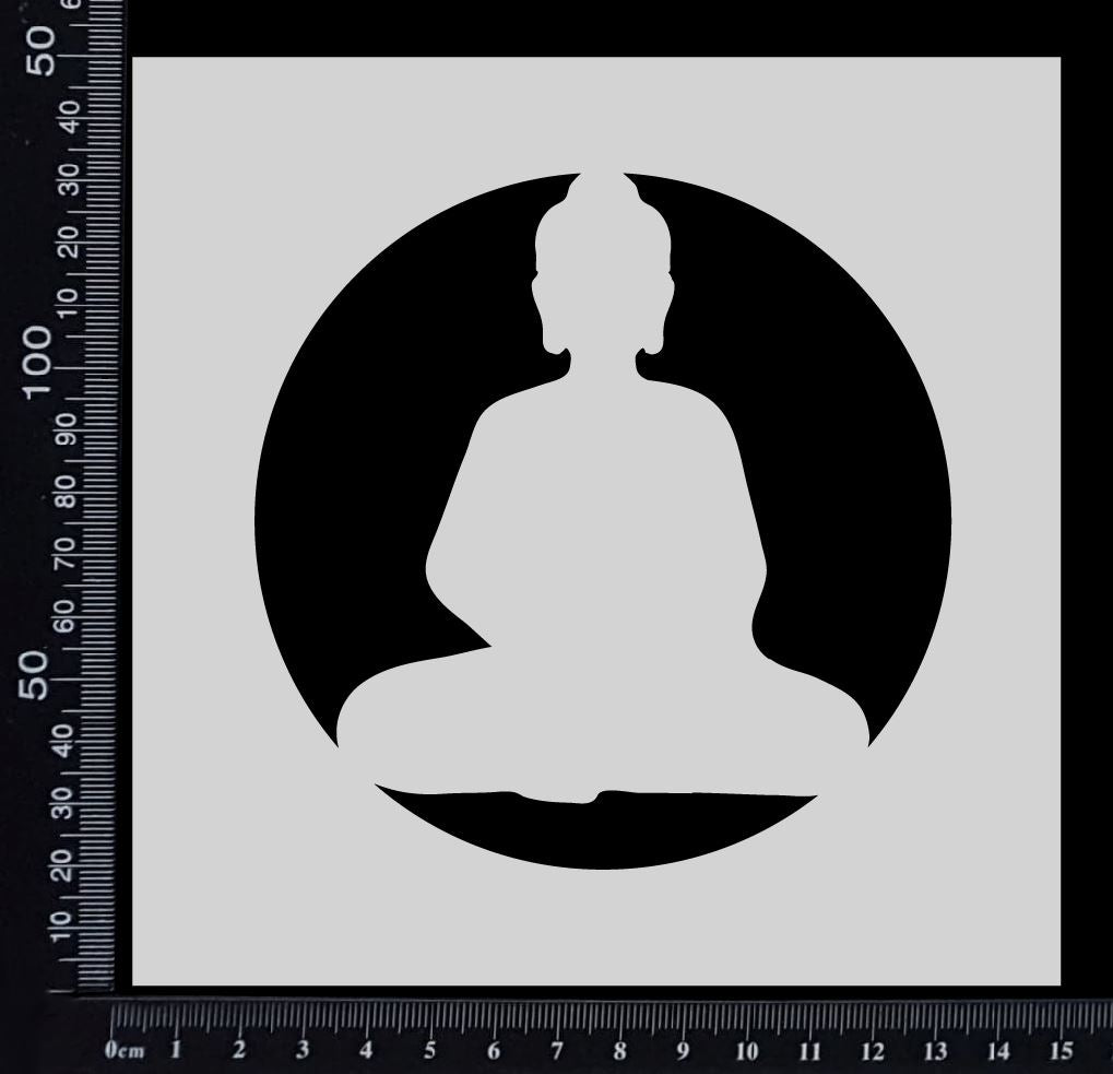 Buddha - A - Stencil - 150mm x 150mm
