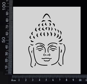 Buddha Face - Stencil - 100mm x 100mm