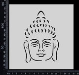 Buddha Face - Stencil - 150mm x 150mm