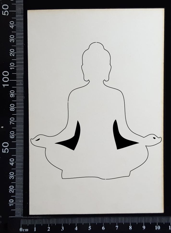 Buddha - B - White Chipboard