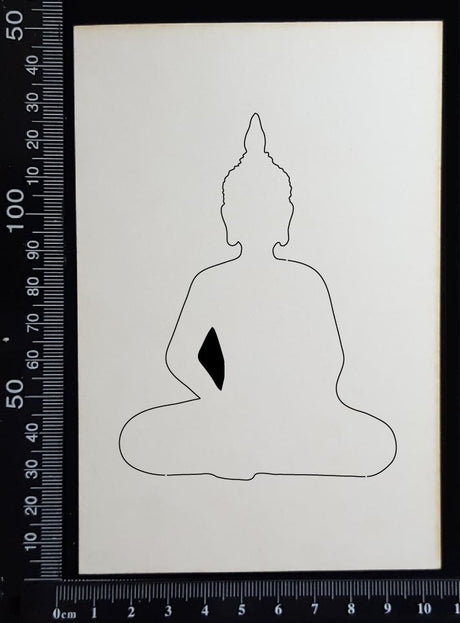 Buddha - D - White Chipboard