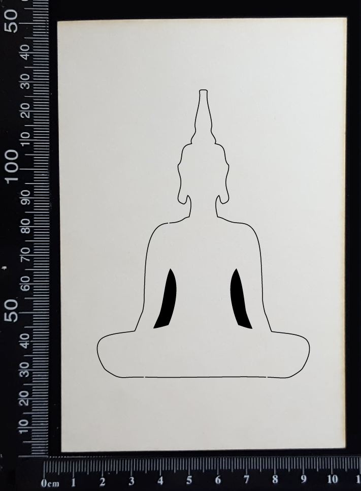 Buddha - F - White Chipboard