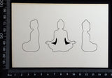 Buddha Set - A - Small - White Chipboard