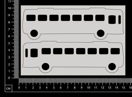 Bus Set - White Chipboard