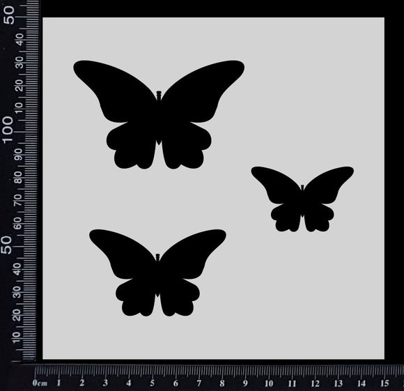 Butterflies - B - Stencil - 150mm x 150mm