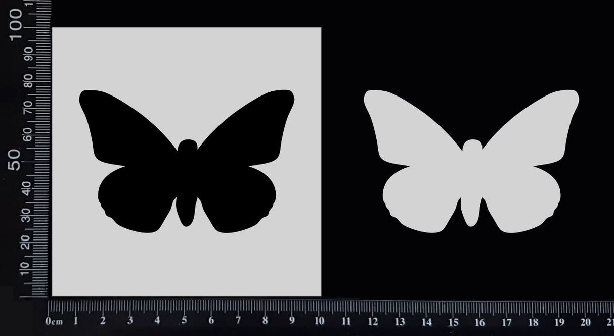 Butterfly - C - Stencil - 100mm x 100mm