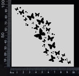 Butterfly Trail - Stencil - 100mm x 100mm