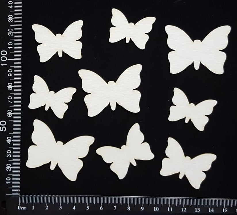 Butterfly Set - AC - White Chipboard