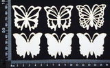 Butterfly Set - CA - White Chipboard