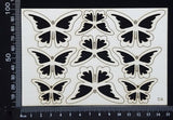 Butterfly Set - DA - White Chipboard