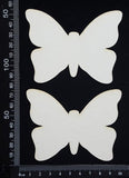 Butterfly Set - EB - White Chipboard