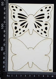 Butterfly Set - EC - White Chipboard