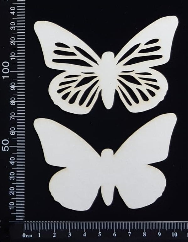 Butterfly Set - FC - White Chipboard