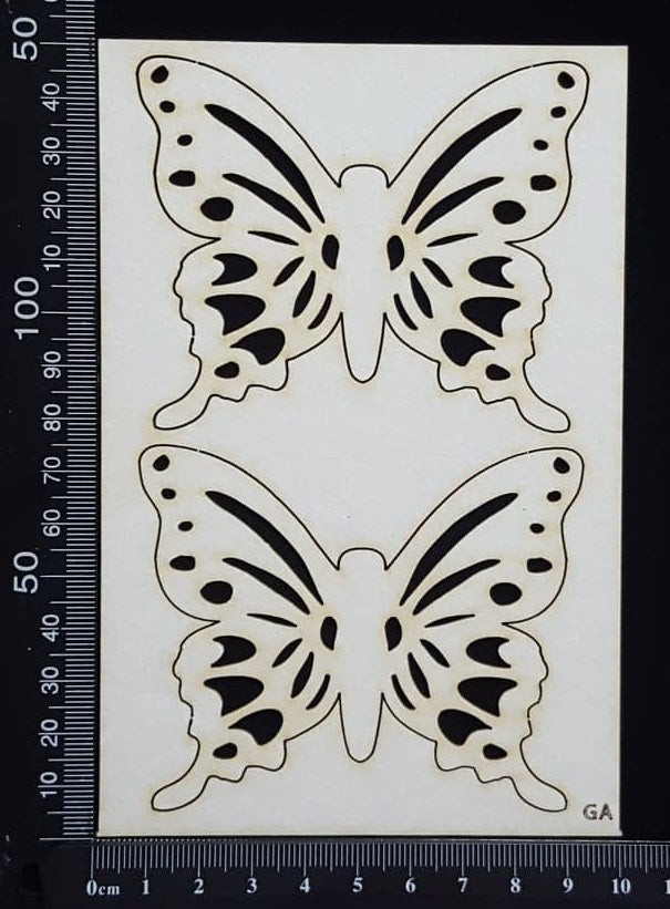 Butterfly Set - GA - White Chipboard