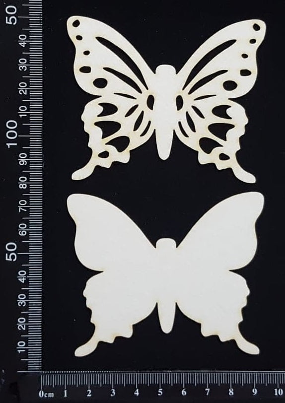 Butterfly Set - GC - White Chipboard