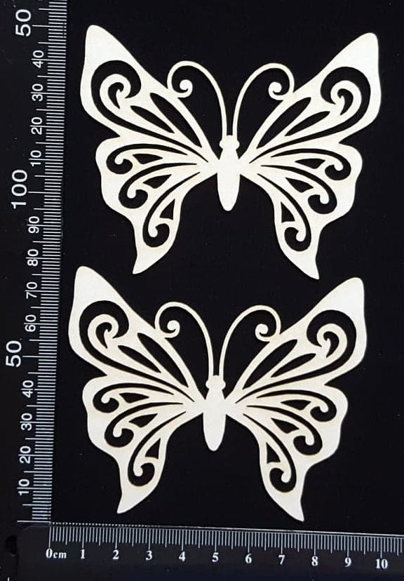 Butterfly Set - HA - White Chipboard