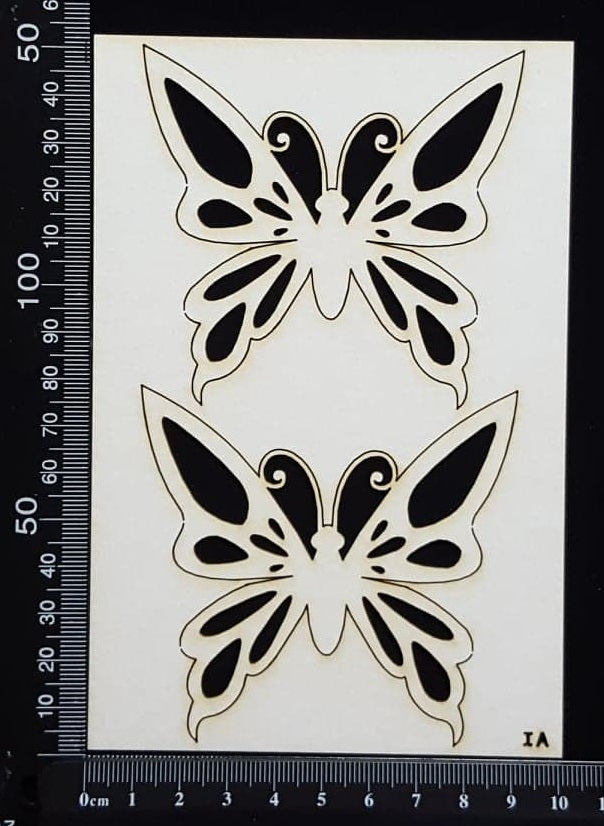 Butterfly Set - IA - White Chipboard