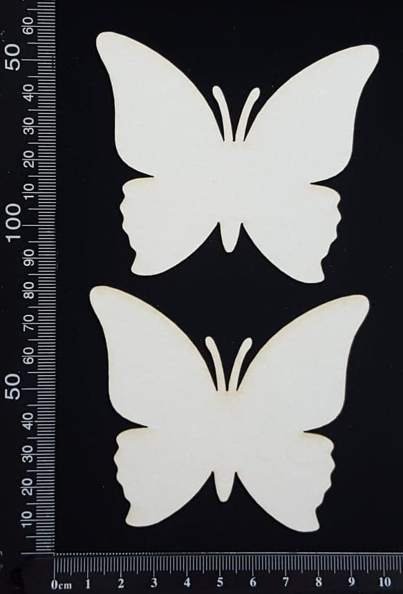 Butterfly Set - JB - White Chipboard