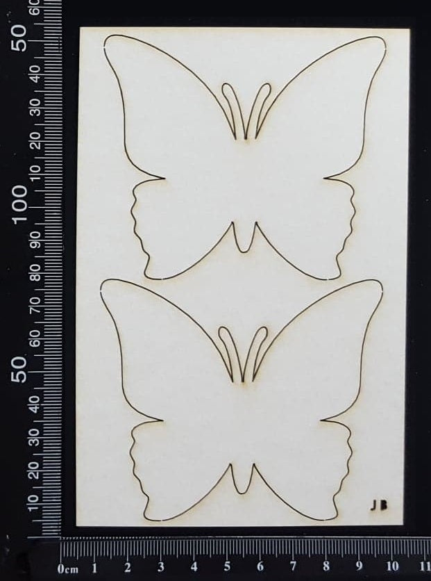 Butterfly Set - JB - White Chipboard