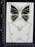 Butterfly Set - JC - White Chipboard