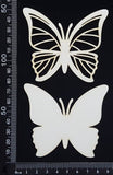 Butterfly Set - JC - White Chipboard