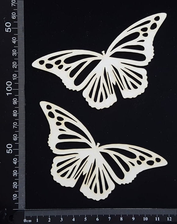 Butterfly Set - KA - White Chipboard