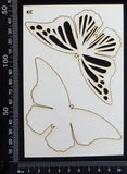 Butterfly Set - KC - White Chipboard