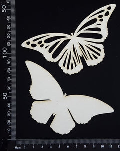 Butterfly Set - KC - White Chipboard