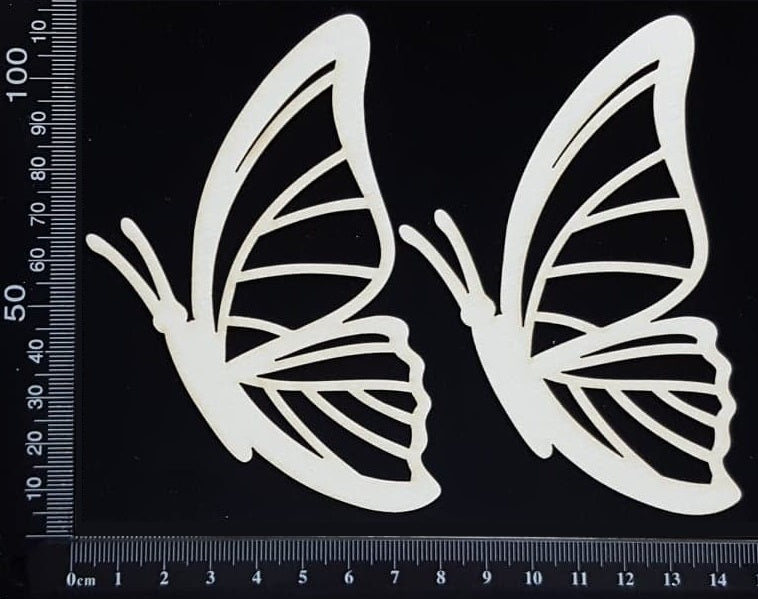 Butterfly Set - NA - White Chipboard