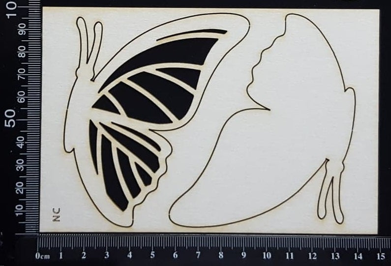 Butterfly Set - NC - White Chipboard