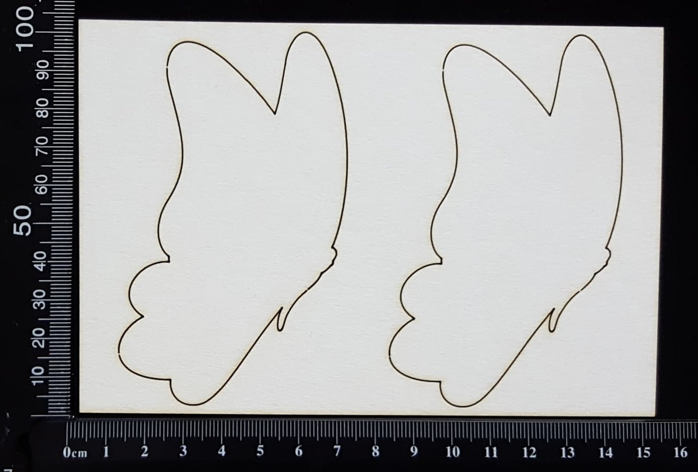 Butterfly Set - QB - White Chipboard