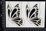 Butterfly Set - RA - White Chipboard