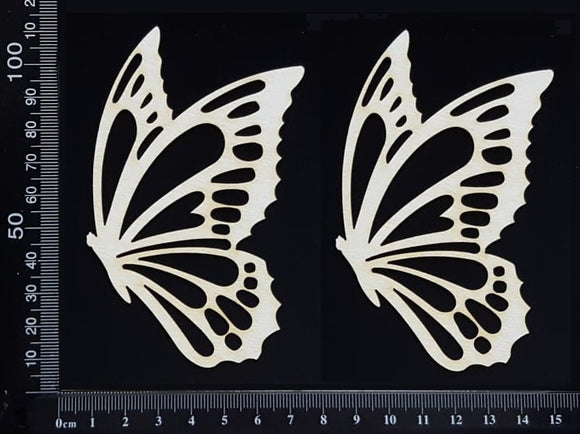 Butterfly Set - RA - White Chipboard