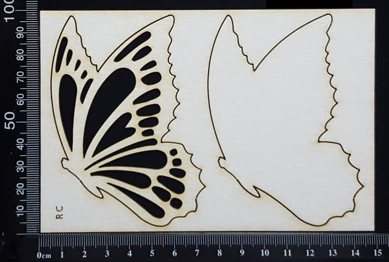 Butterfly Set - RC - White Chipboard