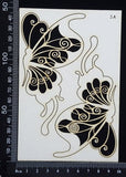 Butterfly Set - SA - White Chipboard
