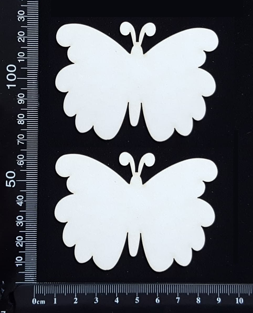 Butterfly Set - UB - White Chipboard