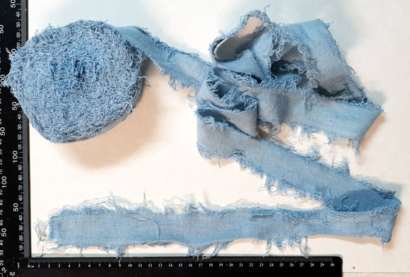 Cotton Cake Ribbon - Powder Blue - 1 Meter