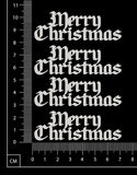 Christmas Words Set - White Chipboard