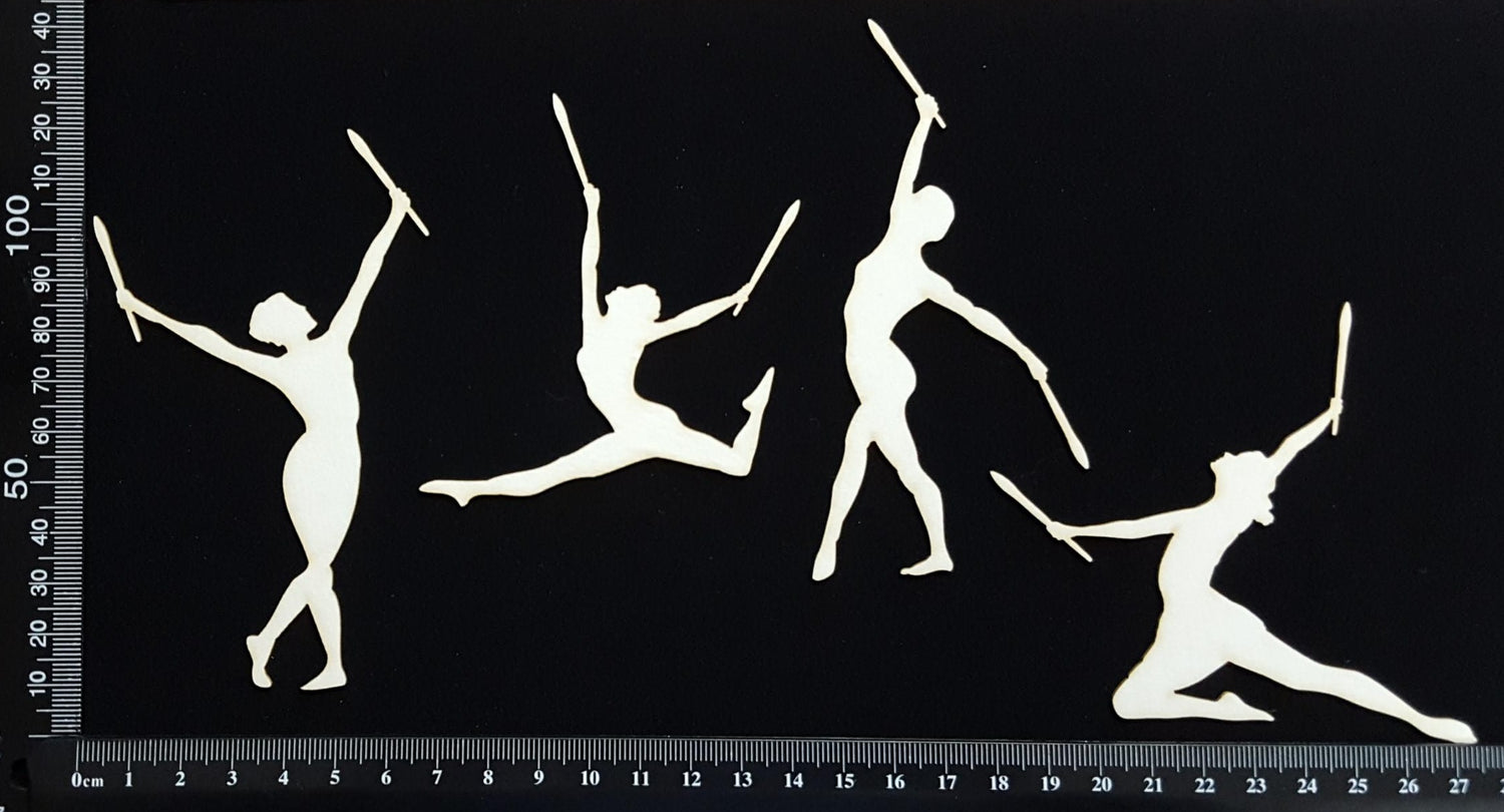 Calisthenics Dance Set - White Chipboard