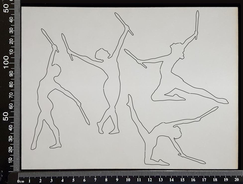 Calisthenics Dance Set - White Chipboard