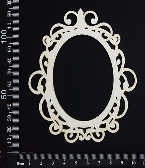 Cameo Frame - A - Large - White Chipboard